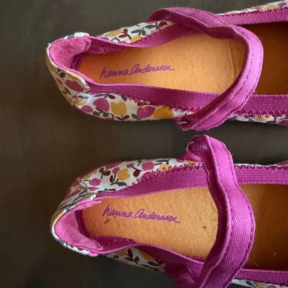 Hanna Andersson Maya2 Girls Mary Jane Floral Shoe 2.5
